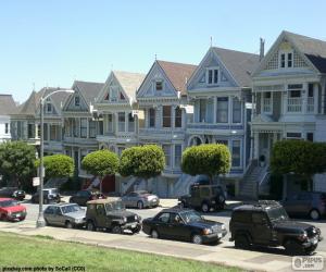 Puzzle San Francisco βικτοριανά σπίτια